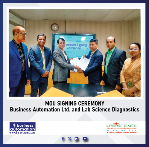 Business Automation signed a MOU signing with Lab Science Diagnostics